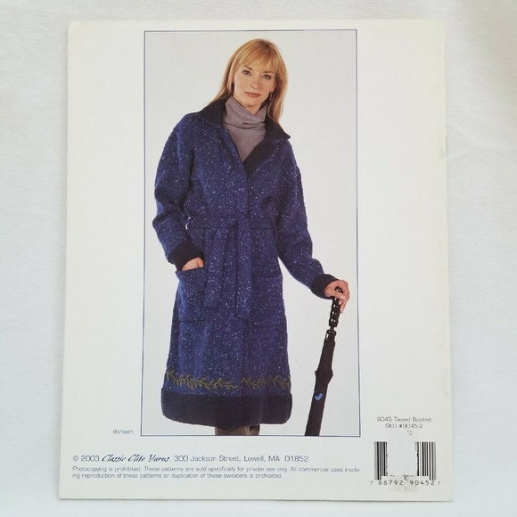 Tweed 2003 Classic Elite Yarns Knitting Patterns - Picture 3 of 4